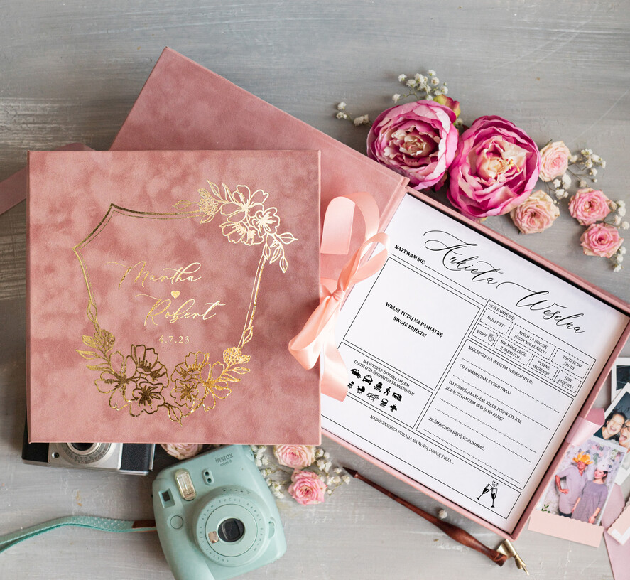 Ankiety weselne ankiety w pudełkach  ankieta weselna dla gości pamiątka ze ślubu, ankieta weselna zamknięta w welurowym pudełku, pamiątka ze ślubu ankiety weselne, porady dla Pary Młodej od Gości7