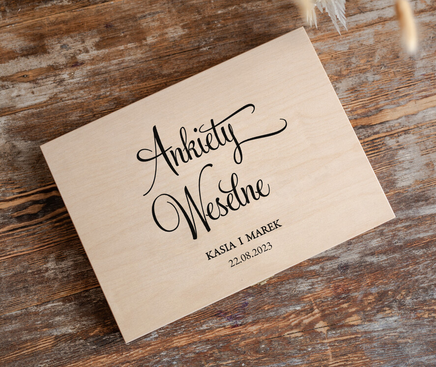Ankiety weselne ankiety w pudełkach  ankieta weselna dla gości pamiątka ze ślubu, ankieta weselna zamknięta w drewnianym pudełku, pamiątka ze ślubu ankiety weselne, porady dla Pary Młodej od Gości1