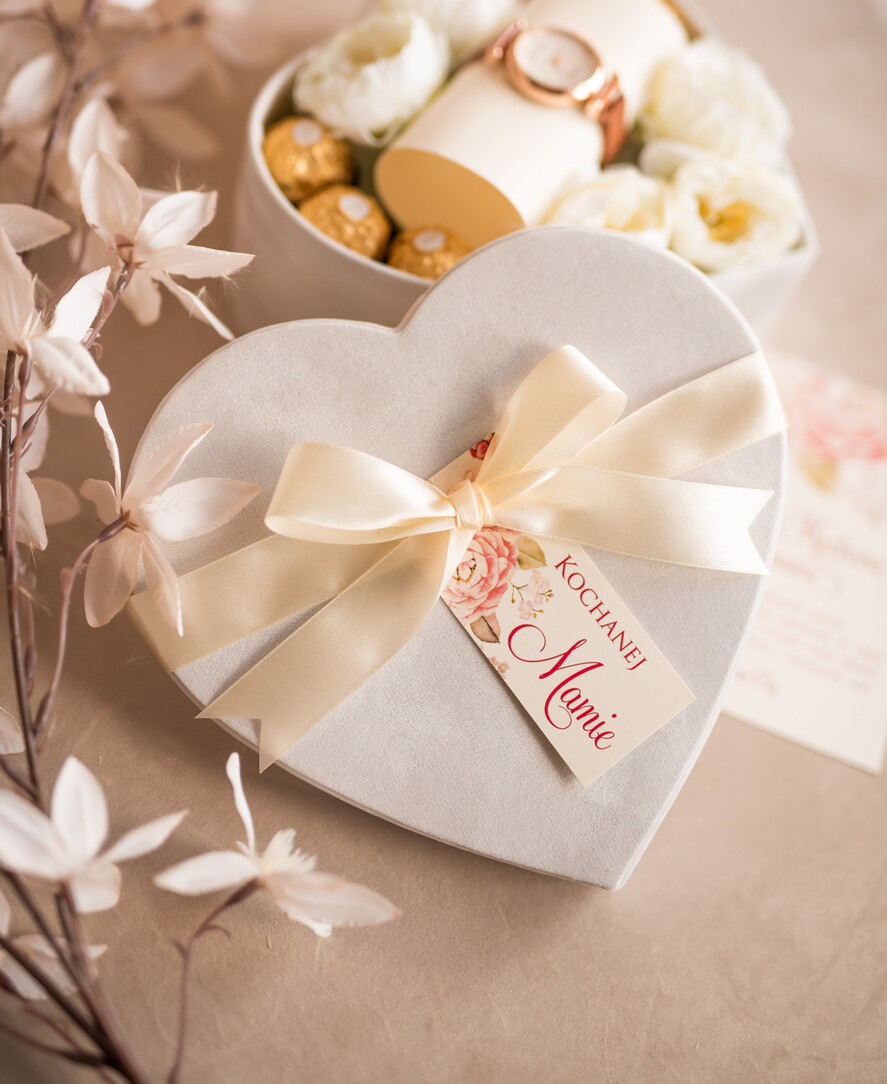 Prezenty dla Mamy zestawy w welurowych i ozdobnych pudełkach  zegarek dla Mamy, prezent z okazji dnia Mamy zegarek w ozdobnym pudełku, pudełko prezentowe dla mamy 8