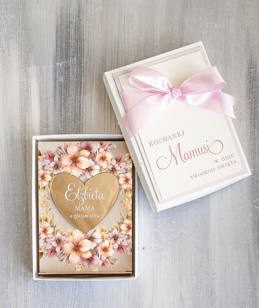Prezenty dla Mamy kartki i magnesy na lodówkę z życzeniami  wyjątkowy prezent dla Mamy, prezent z okazji Dnia Mamy, statuetka z życzeniami dla Mamy, drewniana kartka z życzeniami z podstawką1