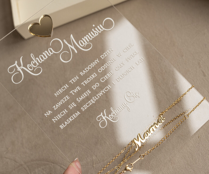 Prezenty dla Mamy kartki i magnesy na lodówkę z życzeniami  wyjątkowy prezent na dzień mamy, kartka z dedykacją w eleganckim pudełku, prezent dla Mamy łańcuszek w wyjątkowym personalizowanym pudełku6