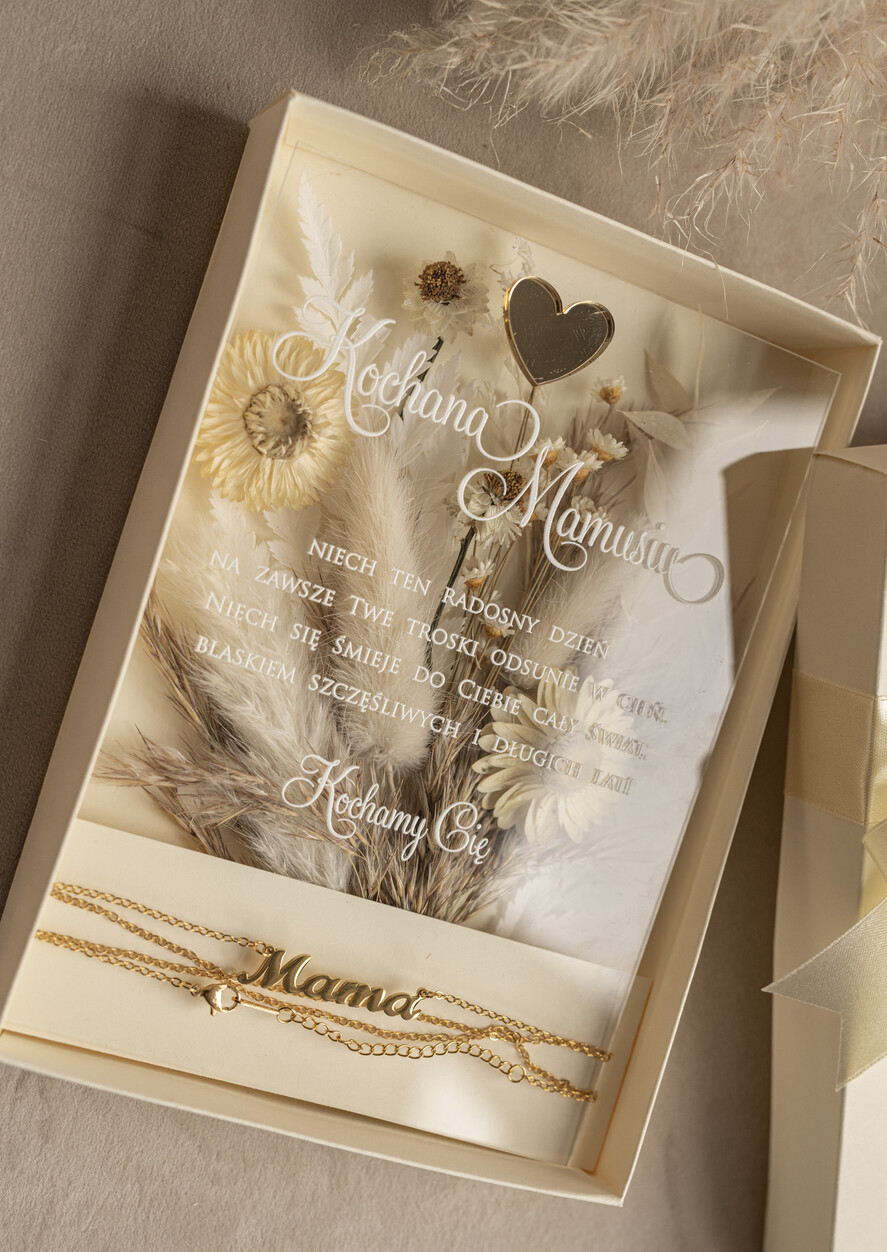 Prezenty dla Mamy kartki i magnesy na lodówkę z życzeniami  wyjątkowy prezent na dzień mamy, kartka z dedykacją w eleganckim pudełku, prezent dla Mamy łańcuszek w wyjątkowym personalizowanym pudełku11
