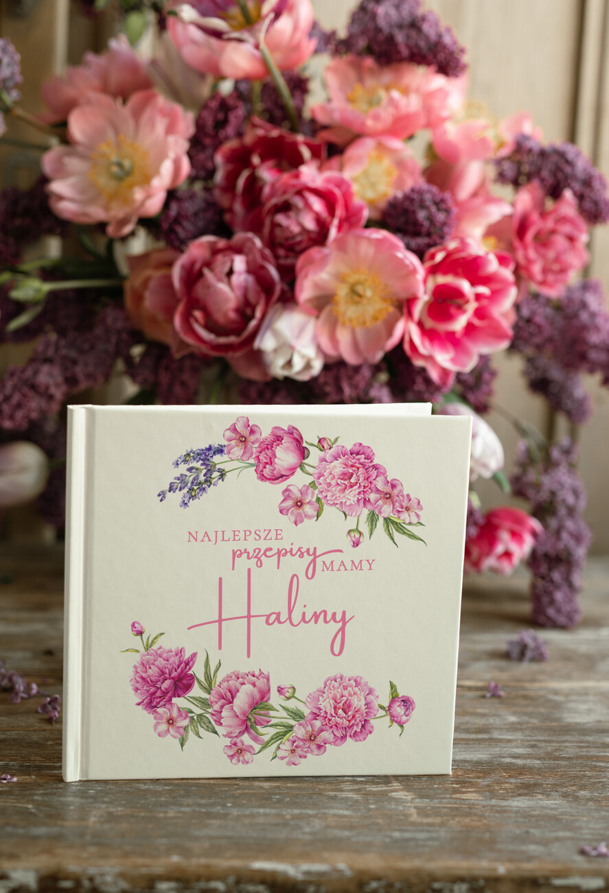 Prezenty dla Mamy notes, książki na przepisy imienny prezent na dzień matki książka na przepisy 3