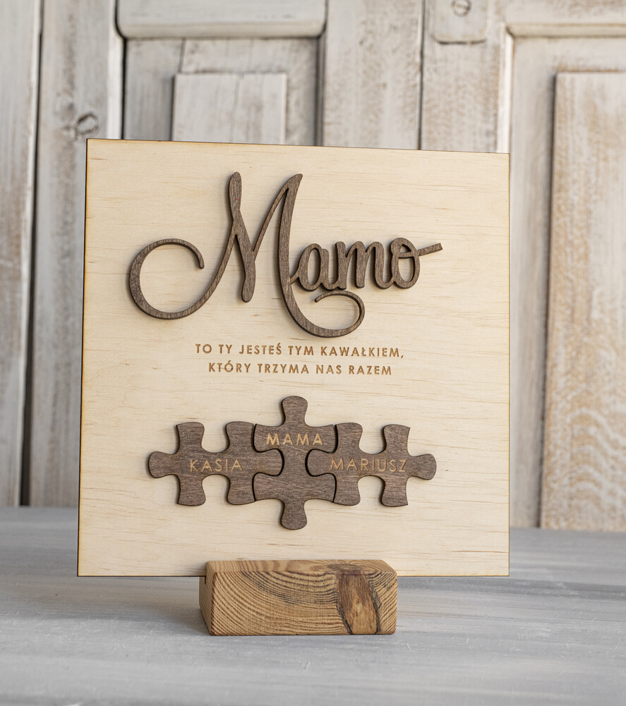 Prezenty dla Mamy ramki, puzzle, ramki na zdjęcia  wyjątkowy prezent na dzień mamy, super prezent dla mamy wyjątkowa tabliczka na dzień matki, tabliczka z życzeniami dla Mamy, prezent na Dzień Mamy0