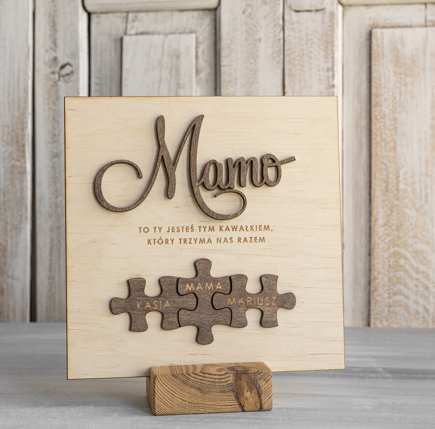 Prezenty dla Mamy ramki, puzzle, ramki na zdjęcia  wyjątkowy prezent na dzień mamy, super prezent dla mamy wyjątkowa tabliczka na dzień matki, tabliczka z życzeniami dla Mamy, prezent na Dzień Mamy3