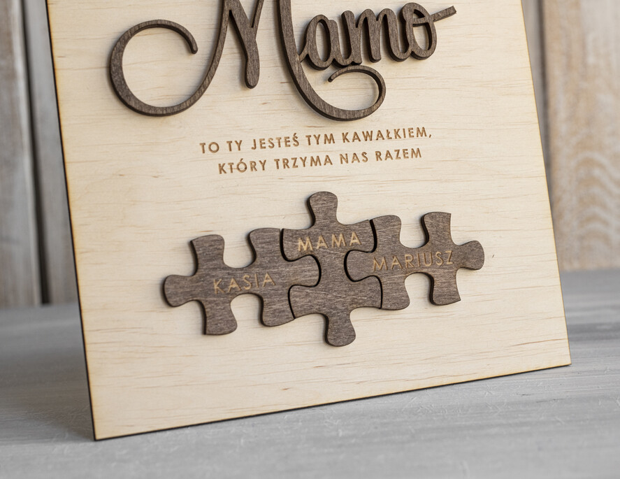 Prezenty dla Mamy ramki, puzzle, ramki na zdjęcia  wyjątkowy prezent na dzień mamy, super prezent dla mamy wyjątkowa tabliczka na dzień matki, tabliczka z życzeniami dla Mamy, prezent na Dzień Mamy4
