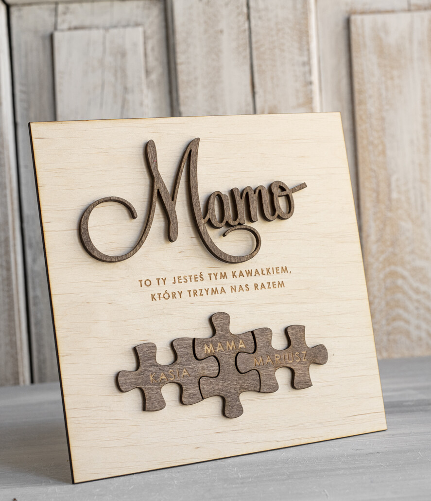 Prezenty dla Mamy ramki, puzzle, ramki na zdjęcia  wyjątkowy prezent na dzień mamy, super prezent dla mamy wyjątkowa tabliczka na dzień matki, tabliczka z życzeniami dla Mamy, prezent na Dzień Mamy5