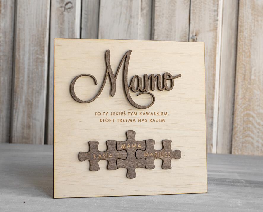Prezenty dla Mamy ramki, puzzle, ramki na zdjęcia  wyjątkowy prezent na dzień mamy, super prezent dla mamy wyjątkowa tabliczka na dzień matki, tabliczka z życzeniami dla Mamy, prezent na Dzień Mamy6