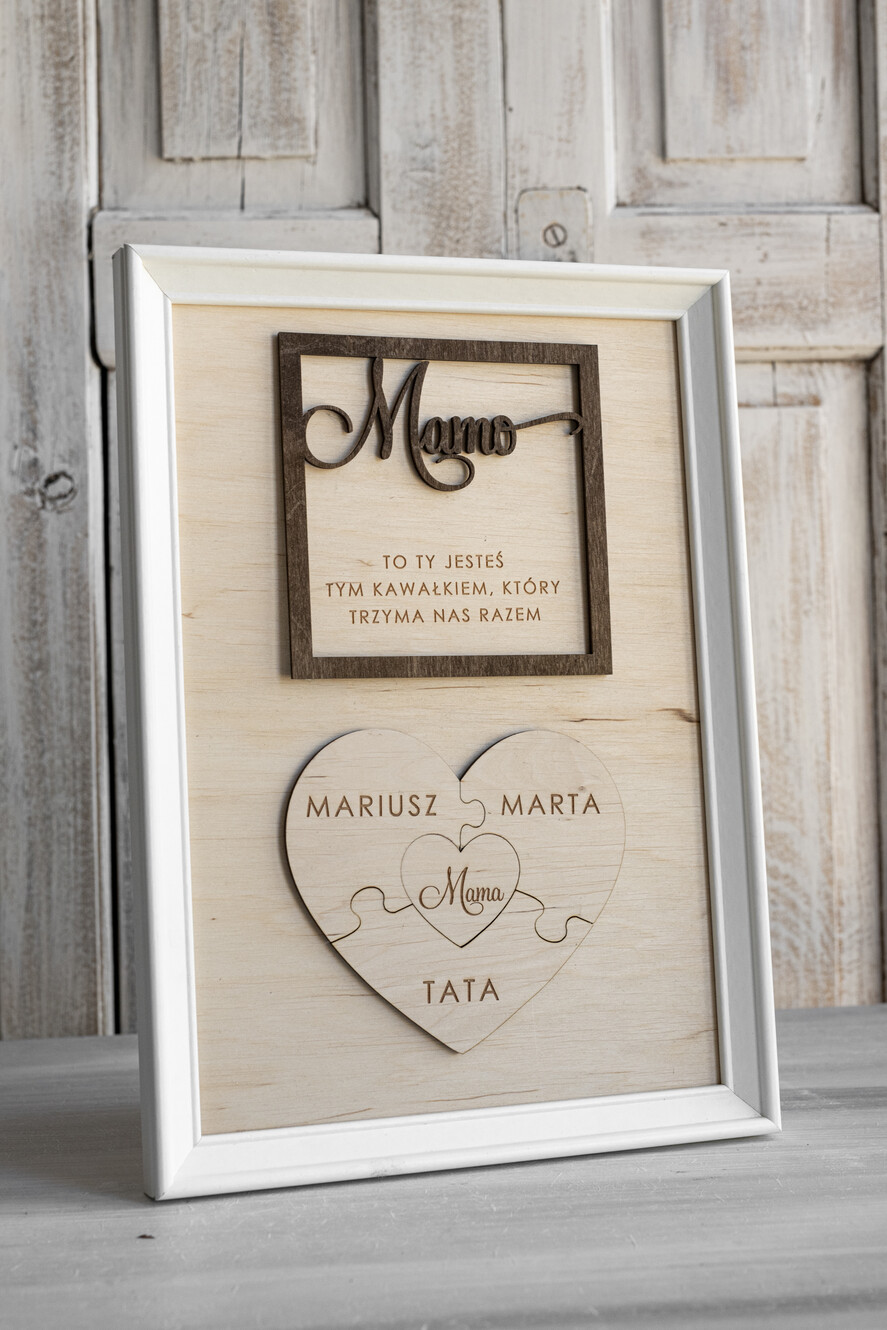 Prezenty dla Mamy ramki, puzzle, ramki na zdjęcia  wyjątkowy prezent na dzień mamy, super prezent dla mamy wyjątkowa tabliczka na dzień matki, tabliczka z życzeniami dla Mamy, prezent na Dzień Mamy1