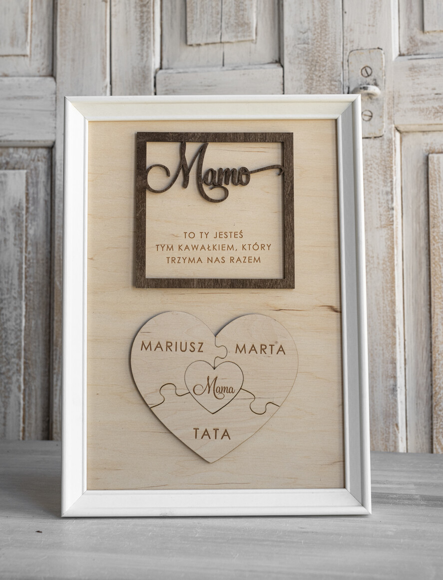 Prezenty dla Mamy ramki, puzzle, ramki na zdjęcia  wyjątkowy prezent na dzień mamy, super prezent dla mamy wyjątkowa tabliczka na dzień matki, tabliczka z życzeniami dla Mamy, prezent na Dzień Mamy0