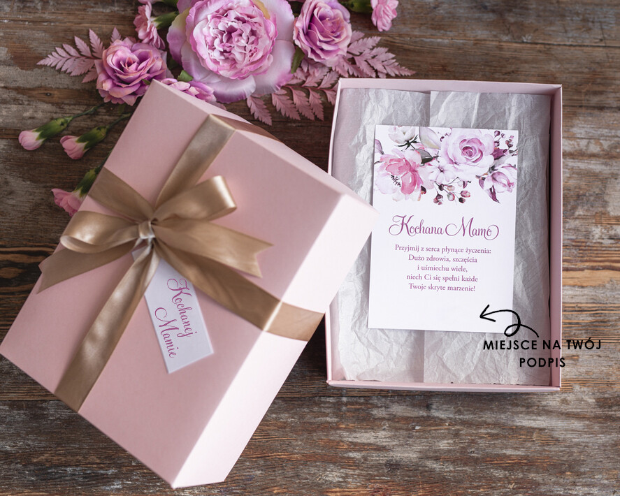 Prezenty dla Mamy biżuteria, pudełka, szkatułki na biżuterie  Prezent na Dzień Mamy Zegarek Upominek Dla Mamy Flowerbox z zegarkiem 1