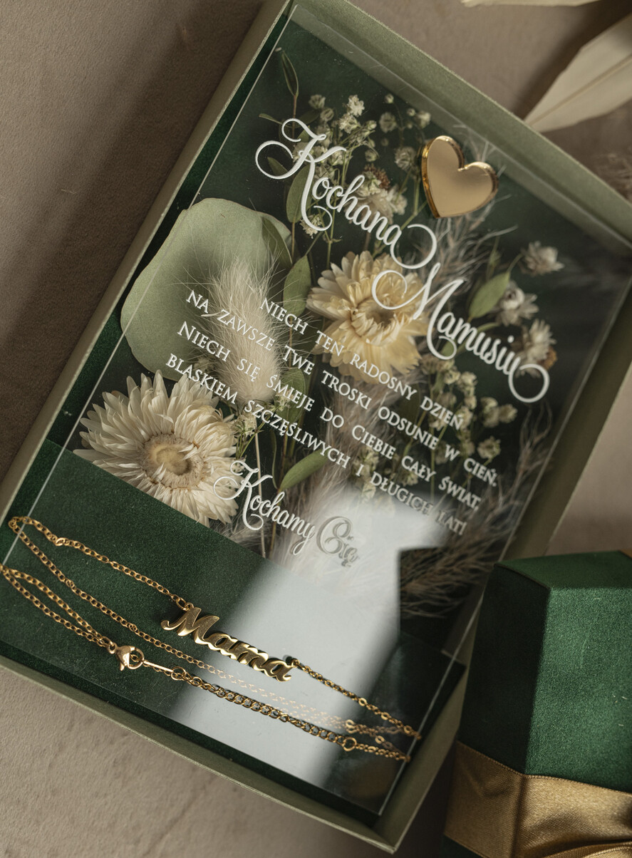 Prezenty dla Mamy biżuteria, pudełka, szkatułki na biżuterie  welurowe pudełko z kwiatami i życzeniami dla Mamy, flower box, prezent dla Mamy, pudełko z kwiatami dla Mamy, pomysł na prezent na dzień Mamy, 5