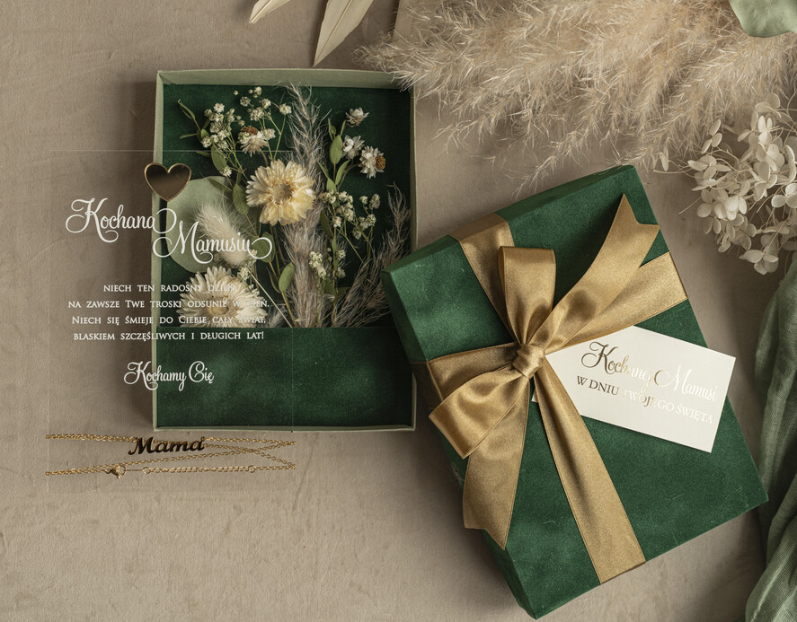 Prezenty dla Mamy biżuteria, pudełka, szkatułki na biżuterie  welurowe pudełko z kwiatami i życzeniami dla Mamy, flower box, prezent dla Mamy, pudełko z kwiatami dla Mamy, pomysł na prezent na dzień Mamy, 1