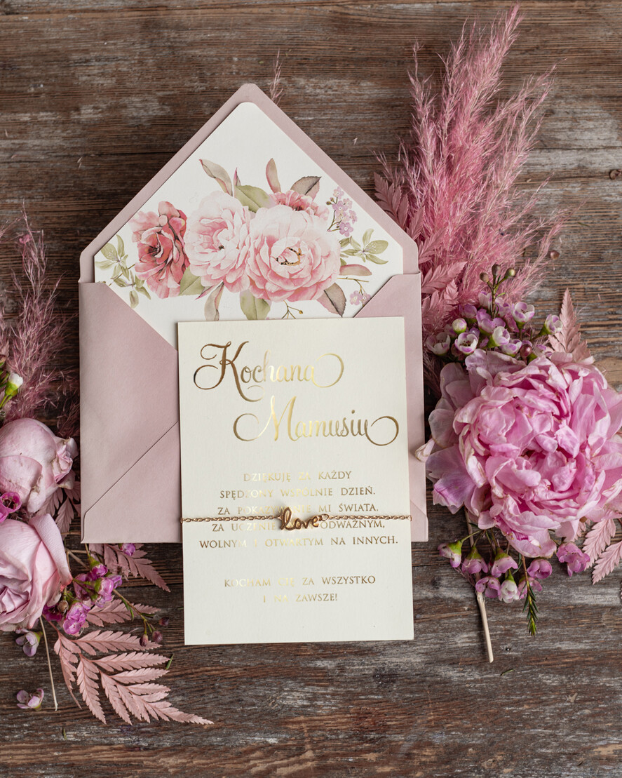 Prezenty dla Mamy biżuteria, pudełka, szkatułki na biżuterie  Pomysł prezent dla Mamy, Kartka z zyczeniami na Dzień Mamy w pudełeczku z Bransoletką nieskończoność0