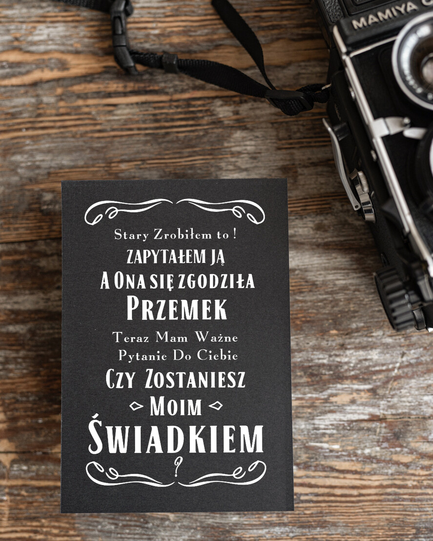 Prezenty dla świadków boxy prezentowe dla Świadka  Męski zestaw prezentowy dla świadka, prośba/ pytanie o świadkowanie dla niego, Box z prośbą Czy zostaniesz moim świadkiem 5