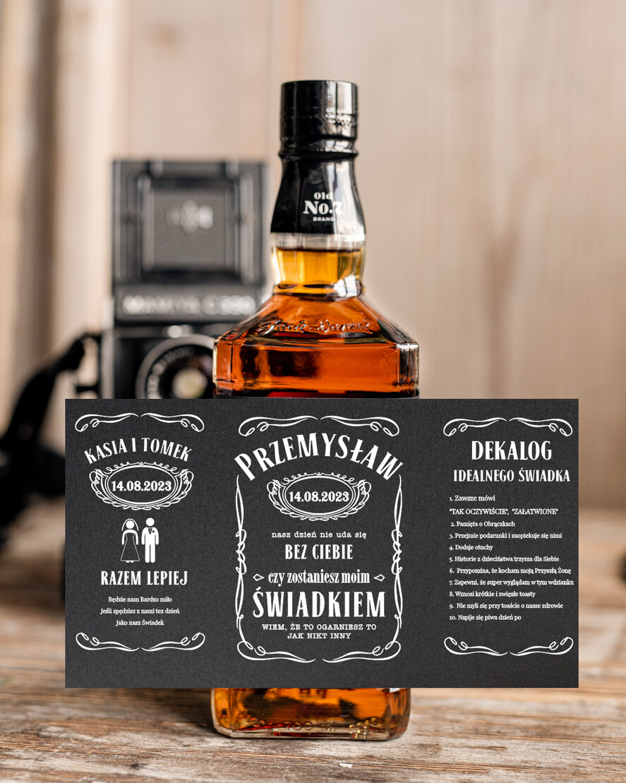 Prezenty dla świadków boxy prezentowe dla Świadka  Męski zestaw prezentowy dla świadka, prośba/ pytanie o świadkowanie dla niego, Box z prośbą Czy zostaniesz moim świadkiem 6