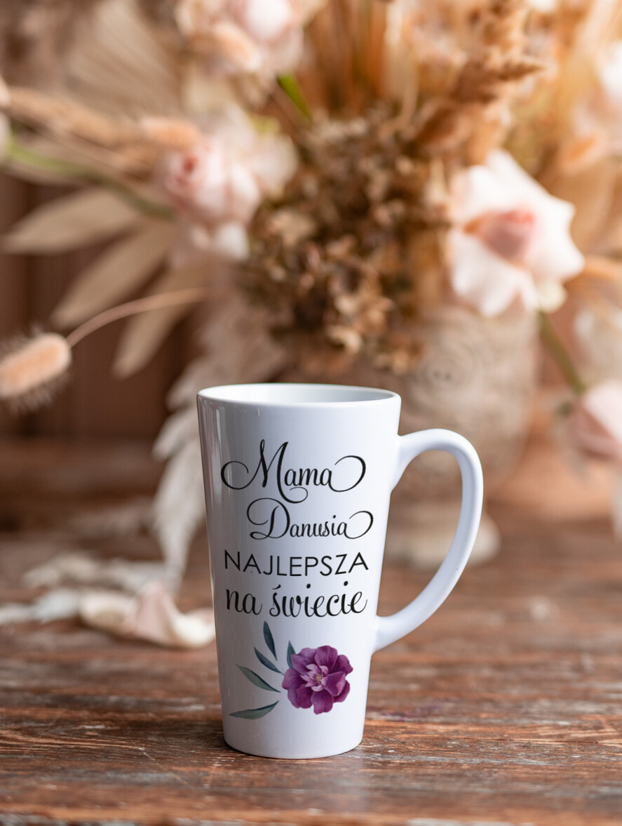 Prezenty dla Mamy Gadżety, Bluzy, Koszulki wyjątkowy prezent na dzień mamy kubek do Latte z nadrukiem    0