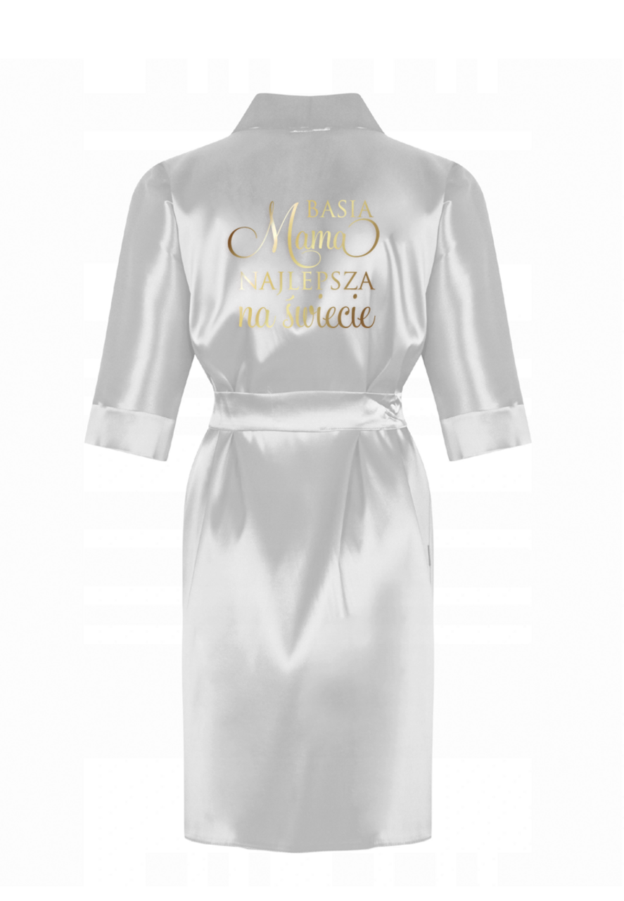 Prezenty dla Mamy Gadżety, Bluzy, Koszulki satynowy szlafrok wyjątkowy prezent na dzień mamy personaliwowany szlafrok na urodziny dla Mamy     0