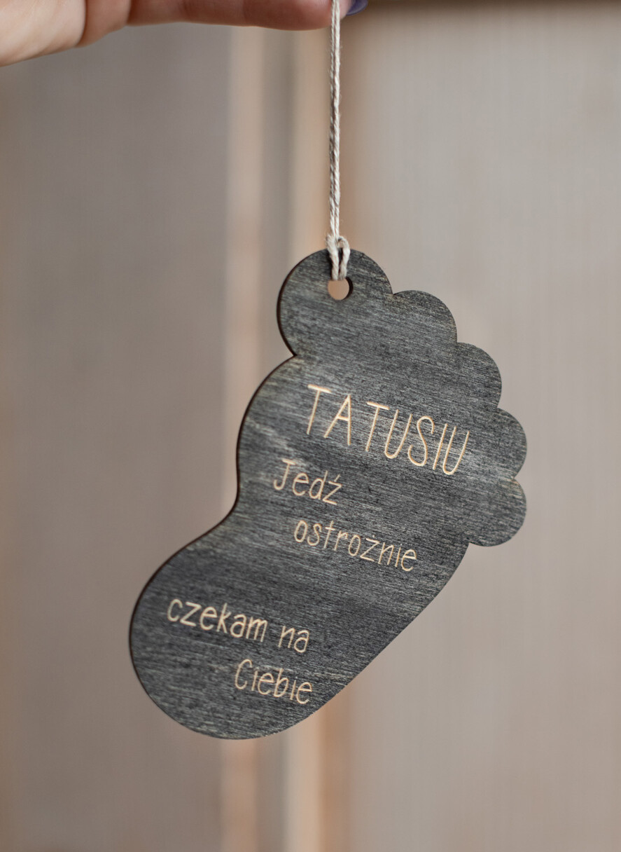 Prezenty dla Taty dzien ojca zestawy dla Taty prezent z okazji dnia taty kartka z zawieszką do auta 5