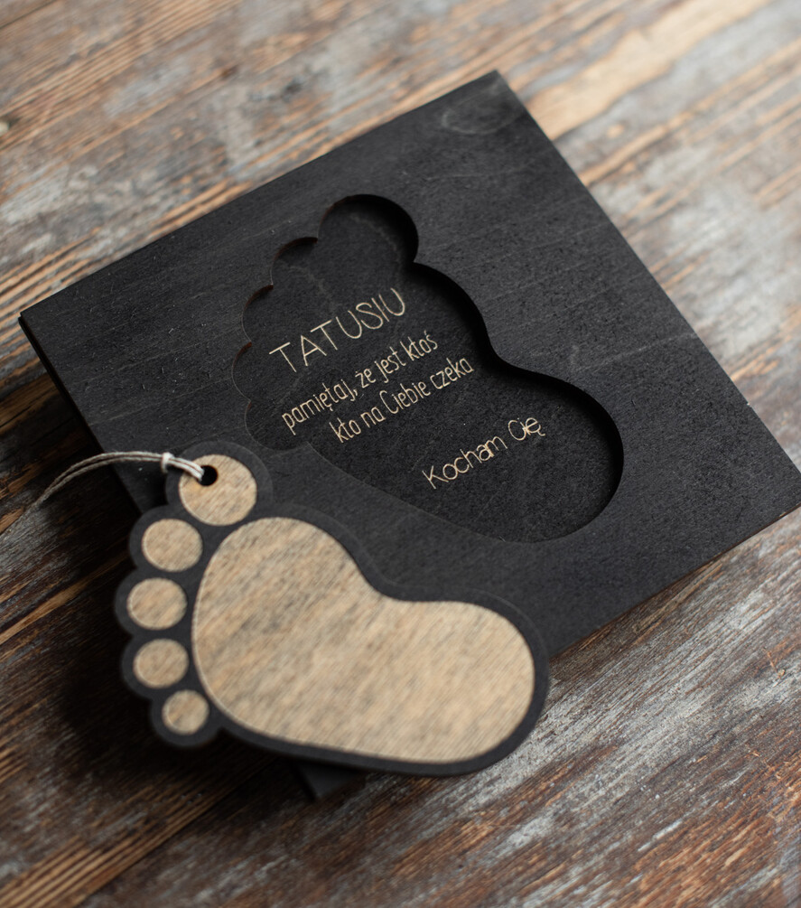 Prezenty dla Taty dzien ojca zestawy dla Taty prezent z okazji dnia taty kartka z zawieszką do auta 6