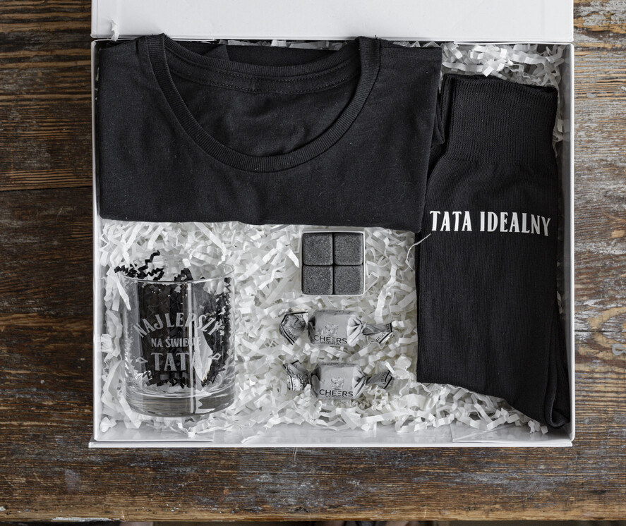 Prezenty dla Taty dzien ojca zestawy dla Taty pomysł na prezent dla Taty na urodziny, zestaw prezentowy na dzień Ojca, grawerowana szklanka, fajny pomysł na prezent dla Taty, personalizowane prezenty2