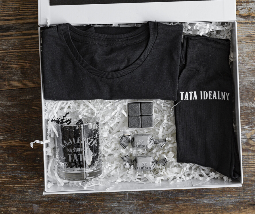 Prezenty dla Taty dzien ojca zestawy dla Taty pomysł na prezent dla Taty na urodziny, zestaw prezentowy na dzień Ojca, grawerowana szklanka, fajny pomysł na prezent dla Taty, personalizowane prezenty5