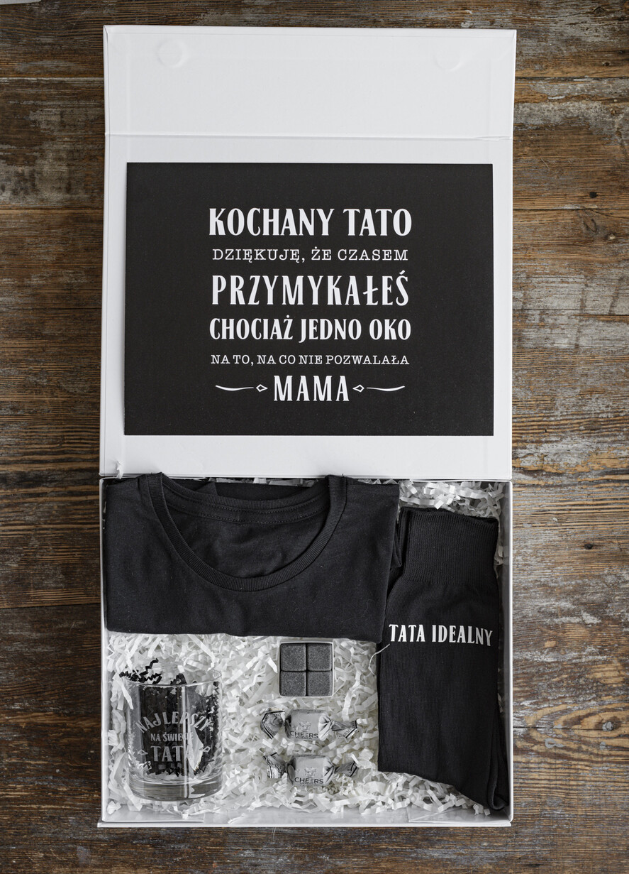 Prezenty dla Taty dzien ojca zestawy dla Taty pomysł na prezent dla Taty na urodziny, zestaw prezentowy na dzień Ojca, grawerowana szklanka, fajny pomysł na prezent dla Taty, personalizowane prezenty1