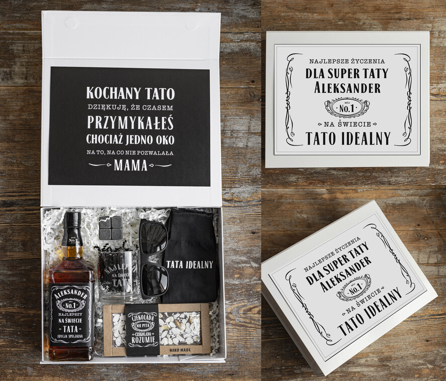 Prezenty dla Taty dzien ojca zestawy dla Taty prezenty na dzień Ojca, zestaw prezentowy na dzień Ojca, grawerowana szklanka, fajny pomysł na prezent dla Taty, personalizowane prezenty0