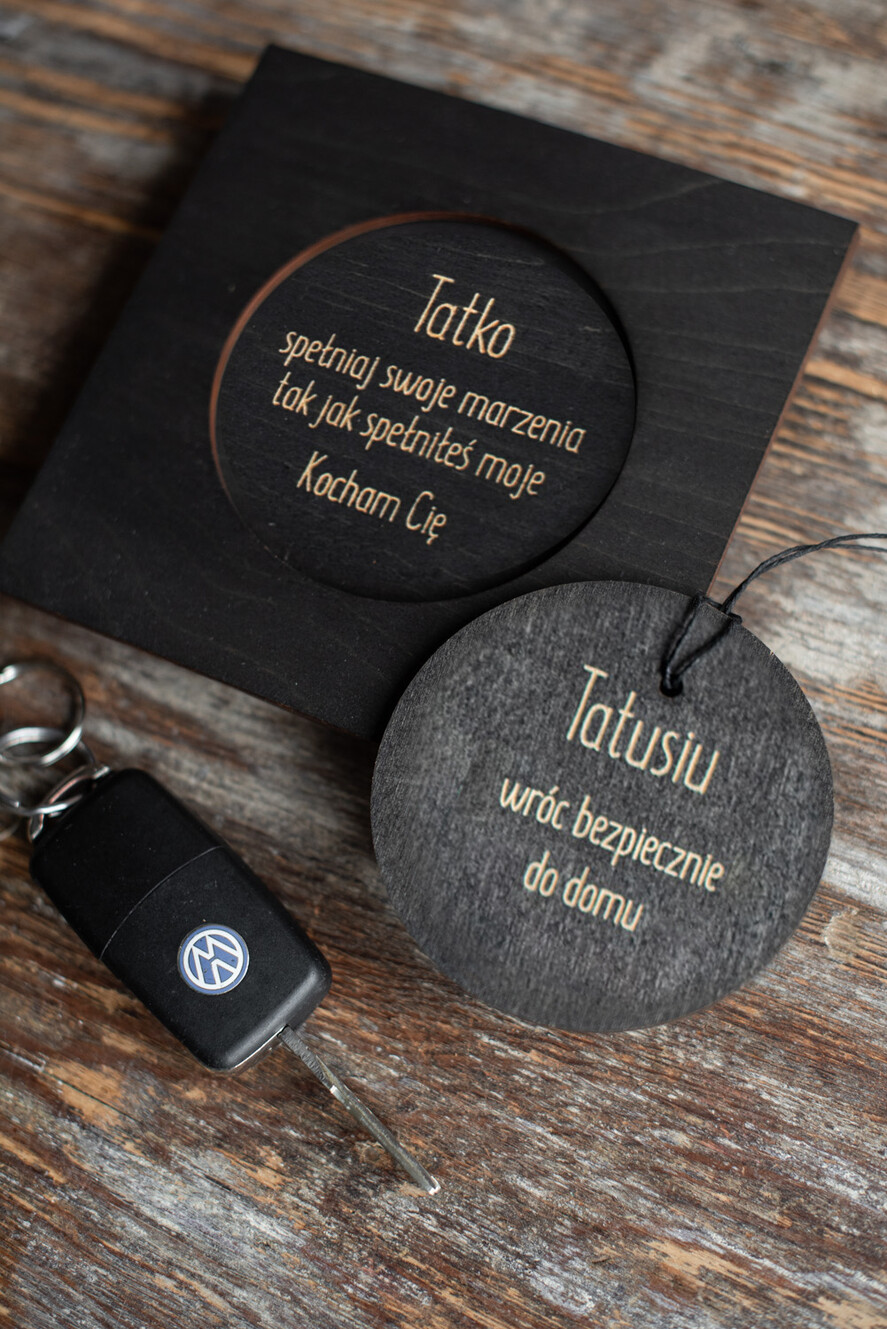 Prezenty dla Taty dzien ojca zestawy dla Taty z okazji dnia ojca kartka z życzeniami z zawieszką 3