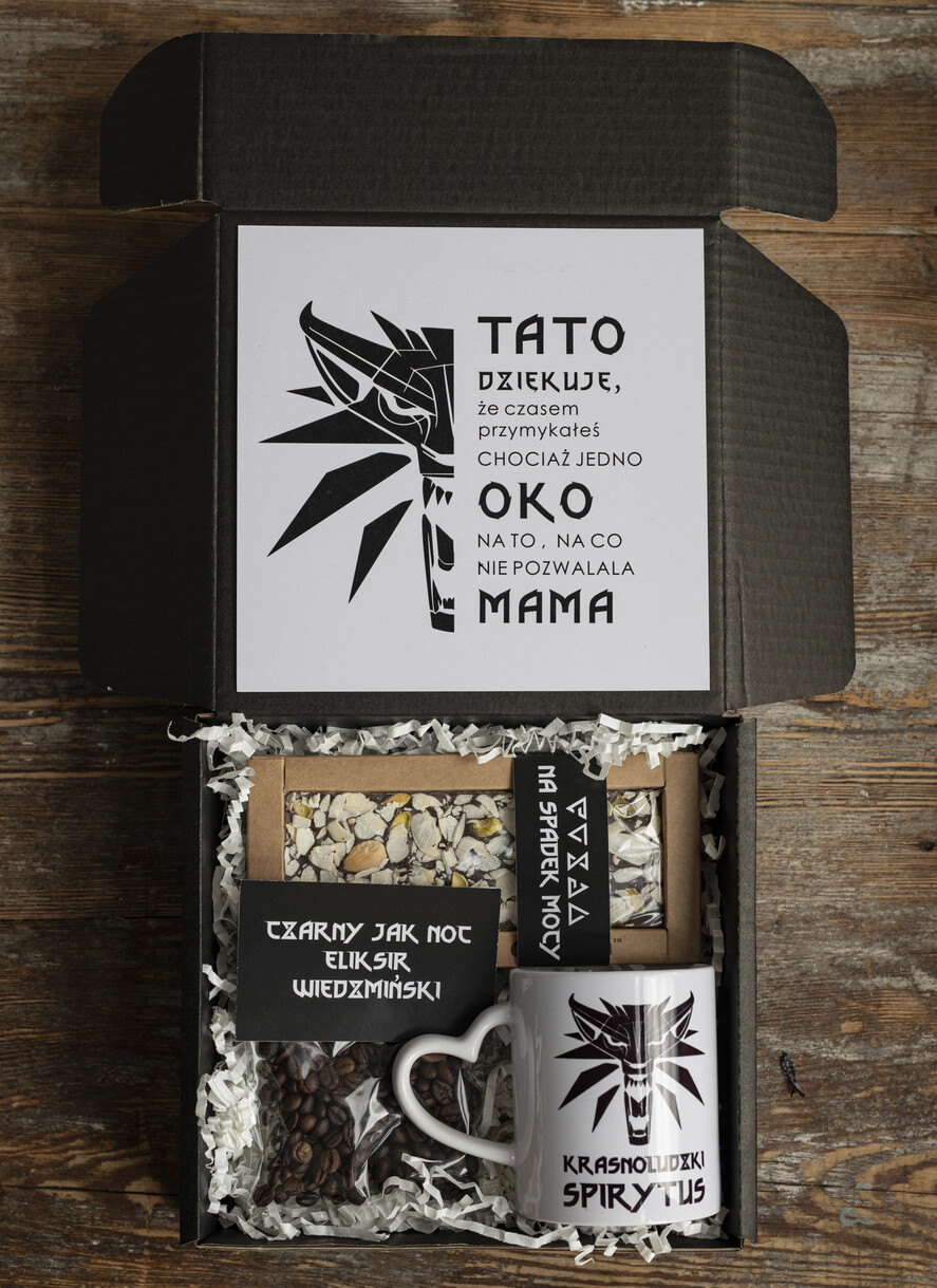 Prezenty dla Taty dzien ojca zestawy dla Taty prezent z okazji dnia Ojca, pudełko prezentowe na dzień Ojca, tematyczne prezenty dla Taty na urodziny, wyjątkowe prezenty dla Taty z wilkiem0