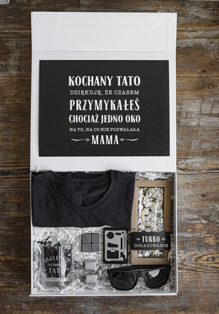 Prezenty dla Taty dzien ojca zestawy dla Taty prezent z okazji dnia Ojca, pudełko prezentowe na dzień Ojca, tematyczne prezenty dla Taty na urodziny, wyjątkowe prezenty dla Taty 1