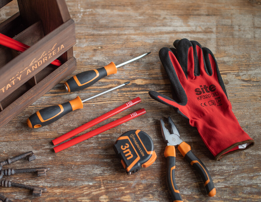 Prezenty dla Taty dzien ojca zestawy dla Taty prezent na dzień ojca drewniana skrzynka z narzędziami     2