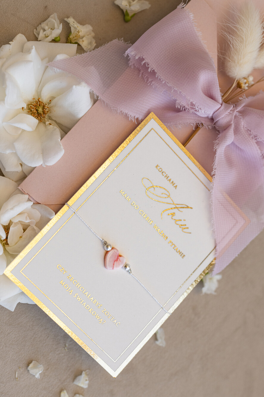 Prezenty dla świadków bransoletki i biżuteria dla świadkowej  Podziękowanie prezent dla świadkowej bransoletka z serduszkiem- Bransoletka szczęścia 3