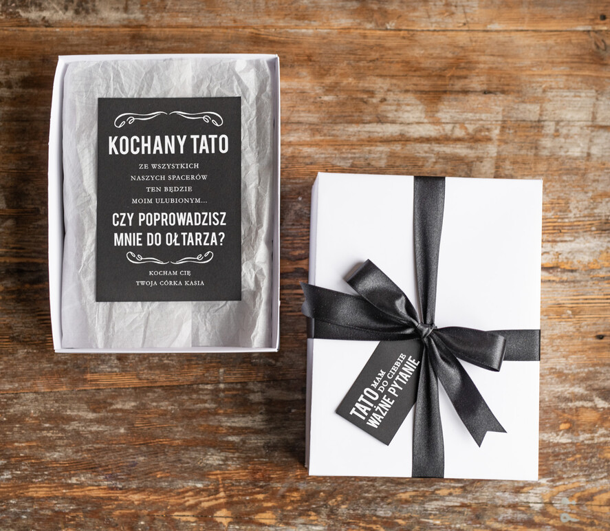 Zaproszenia dla Rodziców  Tato czy poprowadzisz mnie do ołtarza  piersiówka i 2 kieliszki prezent dla taty, zadaj ważne pytanie Tato czy poprowadzisz mnie do ołtarza ?1