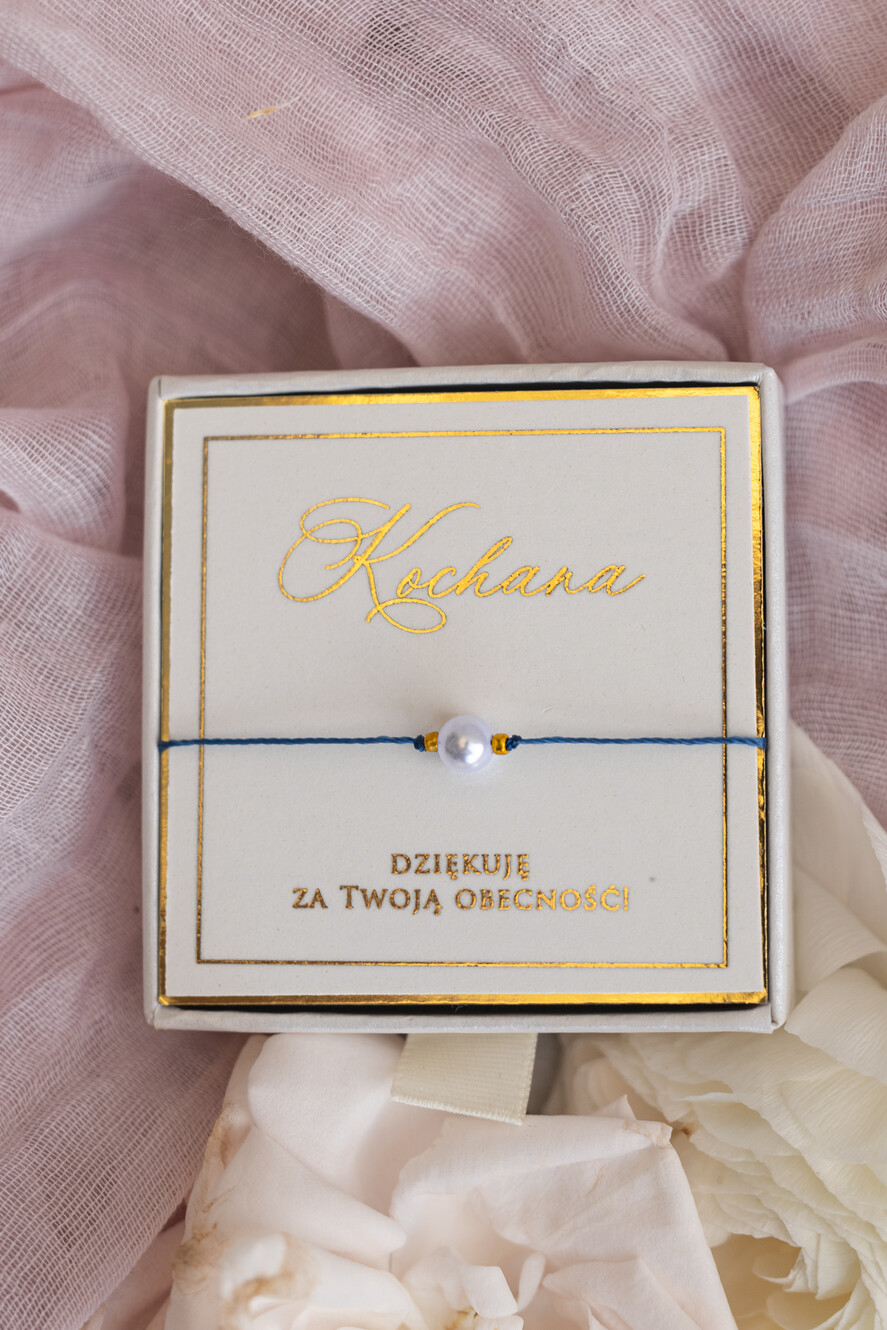 wieczór Panieński podziękowania za wieczór panieński podziękowanie za wieczór panieński- bransoletka z perłką muszlową Bransoletki dla Twojego Team Bride2