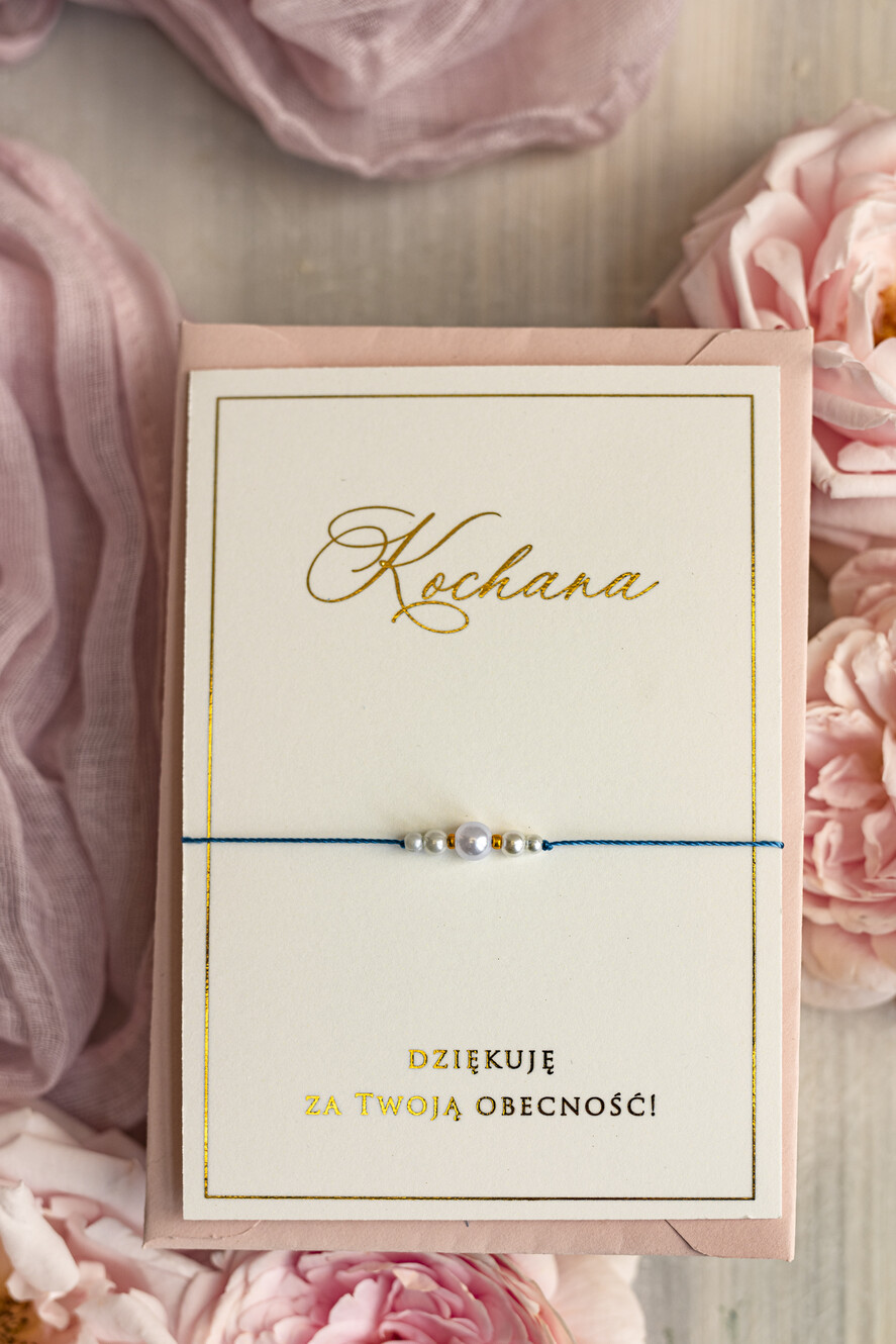 wieczór Panieński podziękowania za wieczór panieński podziękowanie za wieczór panieński- bransoletka z perełkami Bransoletki dla Twojego Team Bride upominek dla przyjaciólki0
