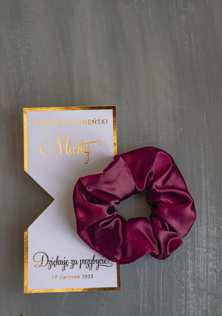 wieczór Panieński podziękowania za wieczór panieński gumka do włosów prezent na wieczór panieński, Scrunchies podziękowania za wieczór panieński, upominek dla przyjaciółek na wieczorze panieńskim 1