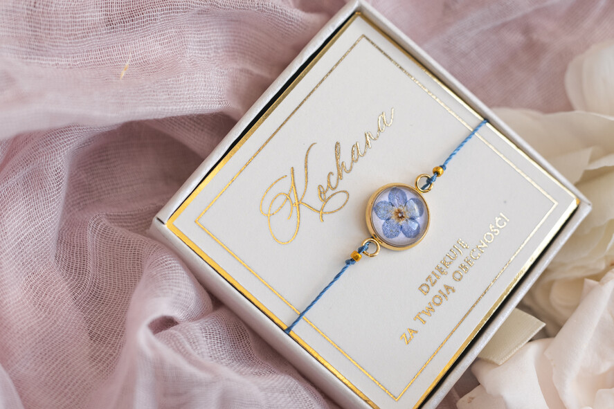 wieczór Panieński podziękowania za wieczór panieński podziękowanie za wieczór panieński- bransoletka z niezapominajką Bransoletki dla Twojego Team Bride4