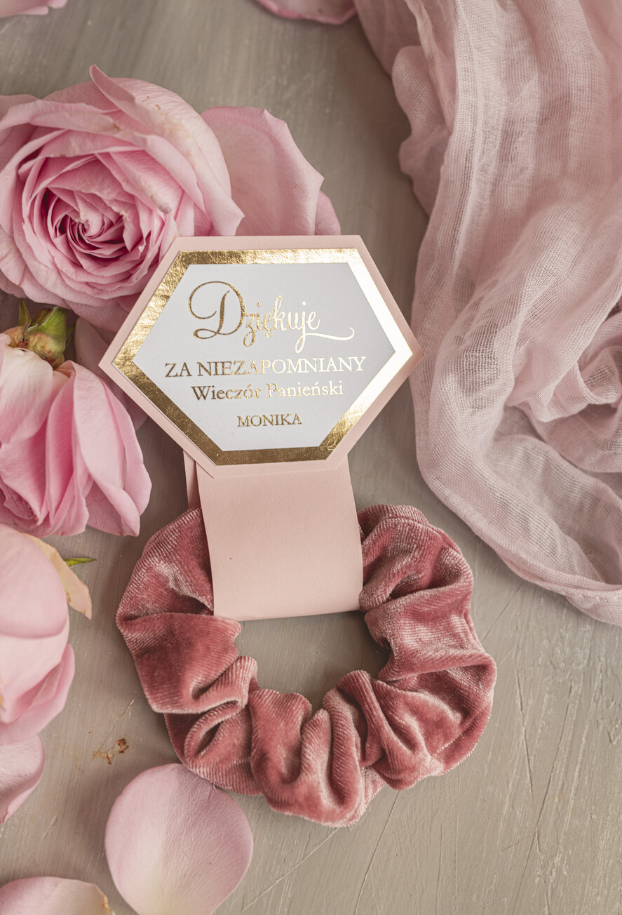 wieczór Panieński podziękowania za wieczór panieński gumka do włosów prezent na wieczór panieński, Scrunchies podziękowania za wieczór panieński, upominek dla przyjaciółek na wieczorze panieńskim 0