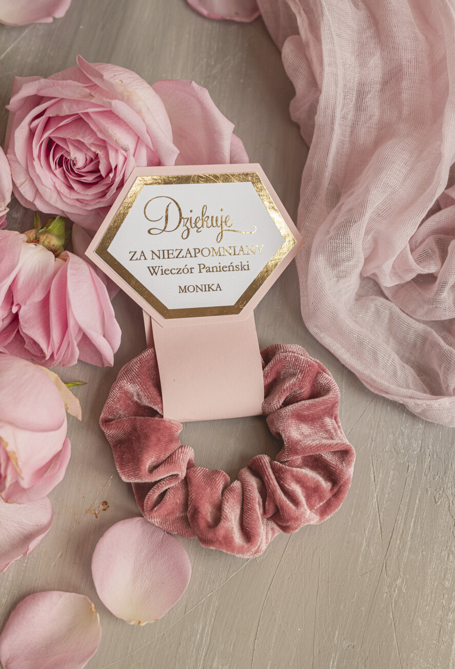 wieczór Panieński podziękowania za wieczór panieński gumka do włosów prezent na wieczór panieński, Scrunchies podziękowania za wieczór panieński, upominek dla przyjaciółek na wieczorze panieńskim 2