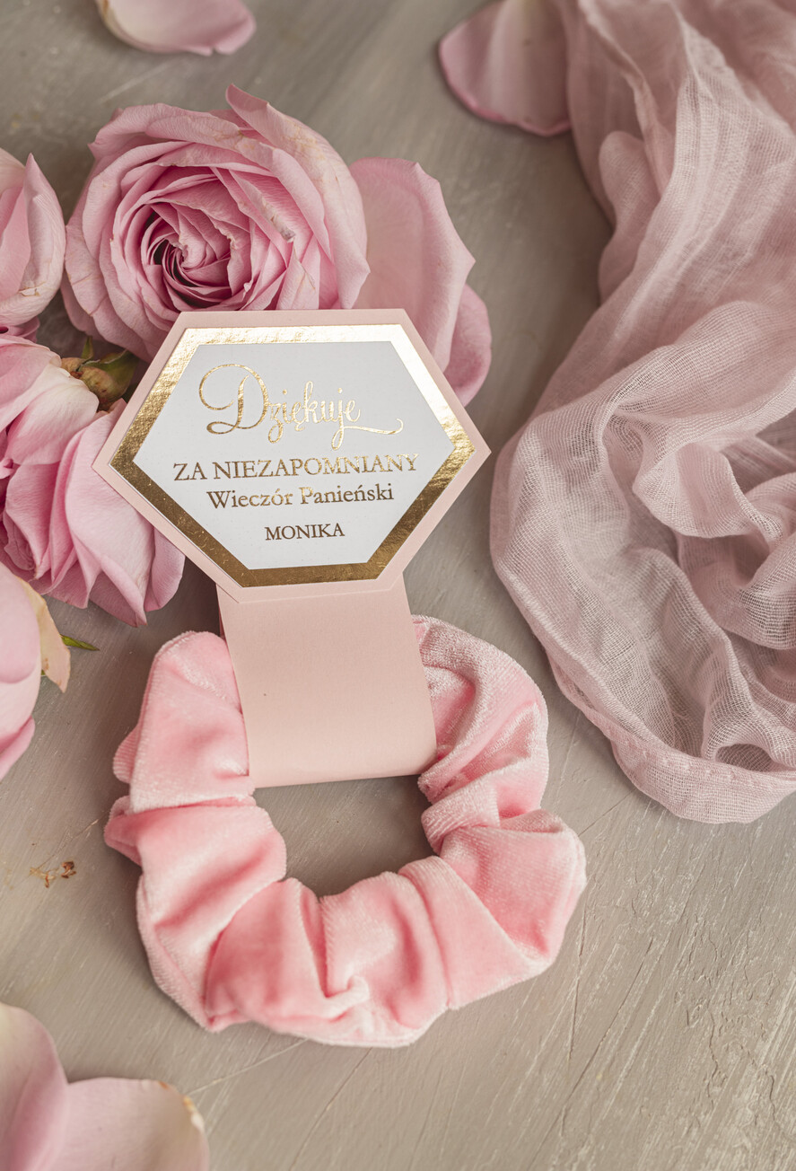 wieczór Panieński podziękowania za wieczór panieński gumka do włosów prezent na wieczór panieński, Scrunchies podziękowania za wieczór panieński, upominek dla przyjaciółek na wieczorze panieńskim 2