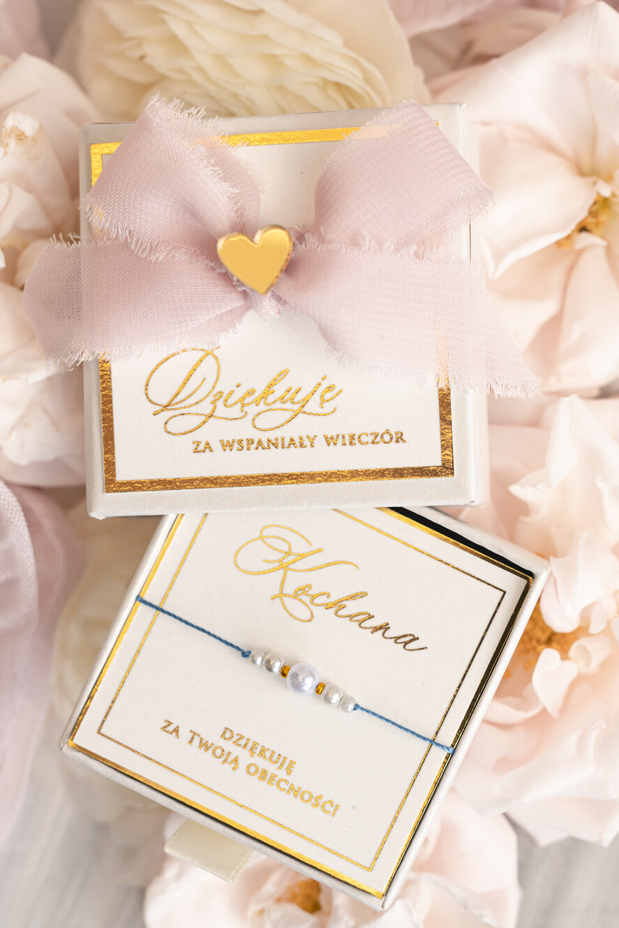 wieczór Panieński podziękowania za wieczór panieński podziękowanie za wieczór panieński- bransoletka z perłkami muszlowymi Bransoletki dla Twojego Team Bride0