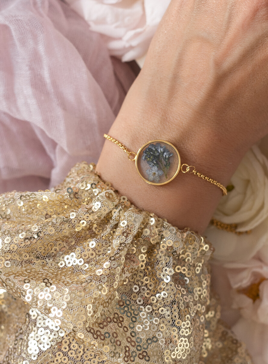 wieczór Panieński podziękowania za wieczór panieński podziękowanie za wieczór panieński- bransoletka z niezapominajką Bransoletki dla Twojego Team Bride8