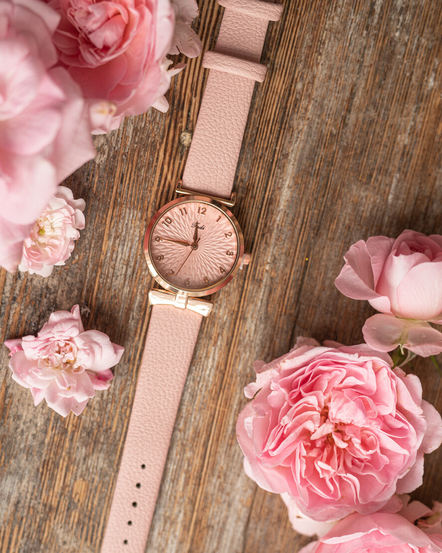 Prezenty dla świadków podziękowania dla świadkowej pudełko welurowe serce prezent podziękowanie dla świadkowej, flowerbox z zegarkiem podziękowania dla druhny4