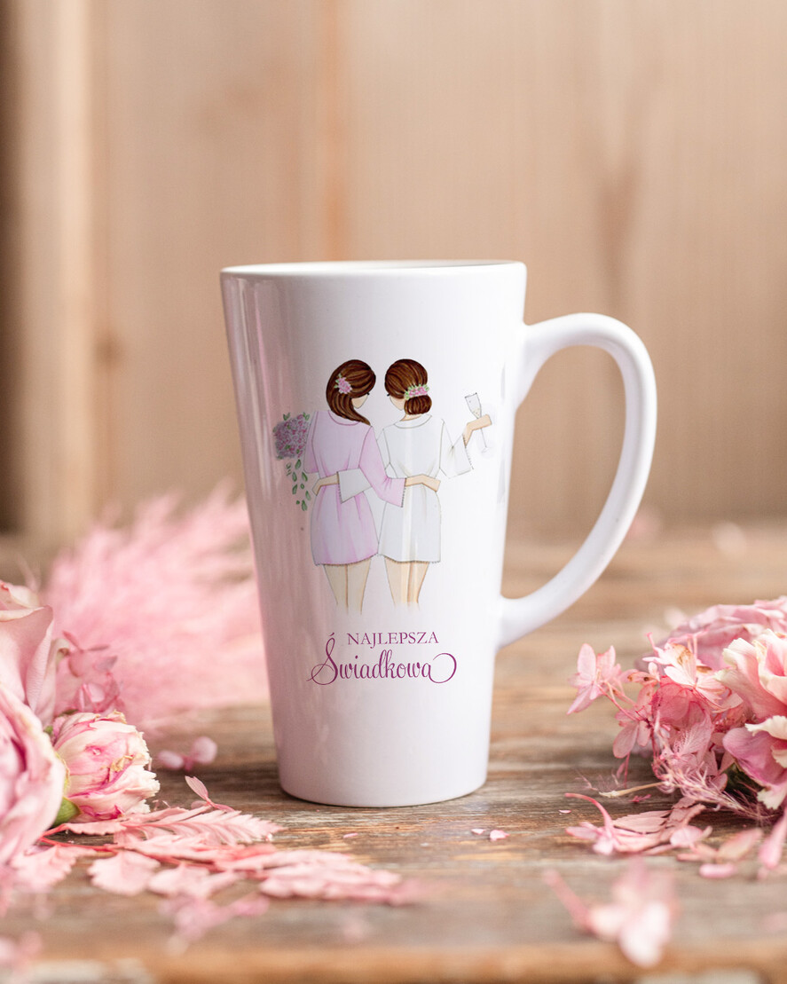 Prezenty dla świadków podziękowania dla świadkowej Podziękowanie za Świadkowanie Prezent dla Świadkowej Kubek do Late  Piękny Zestaw Kosmetyczny 4