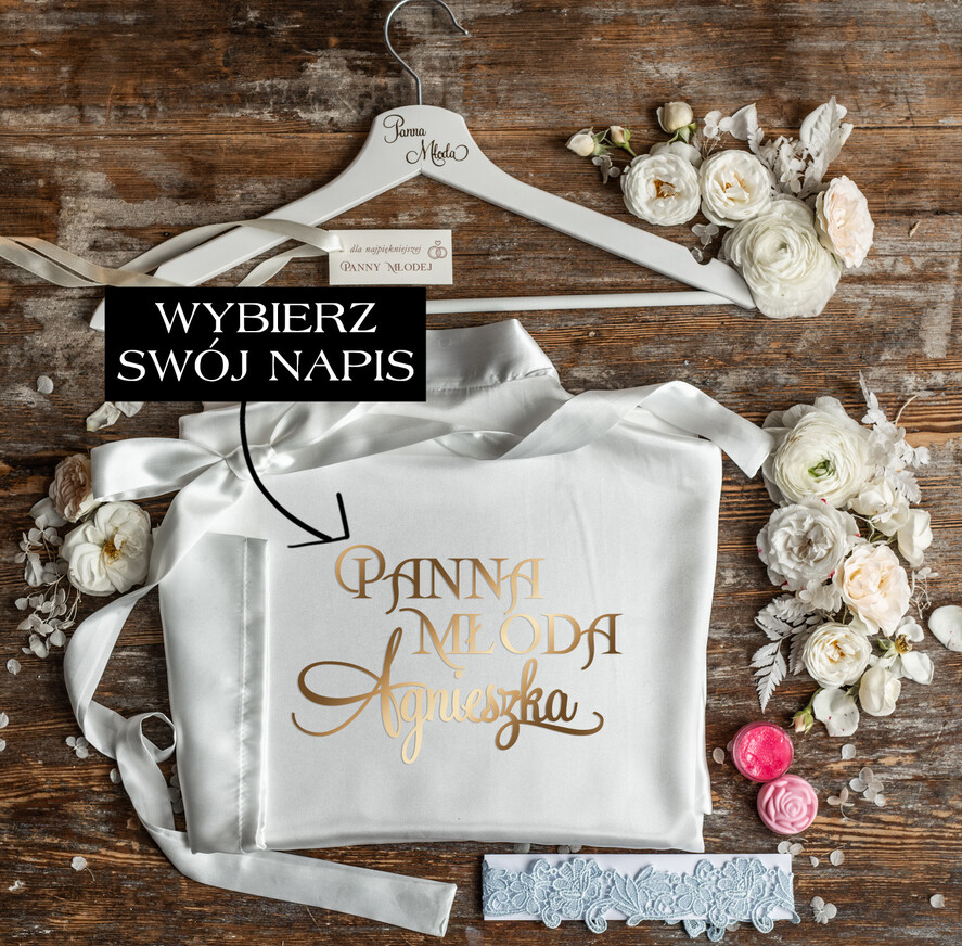 Prezenty dla Panny Młodej  Zestawy ze Szlafrokiem Wyjątkowy Prezent dla Panny Młodej od Przyjaciółek 1