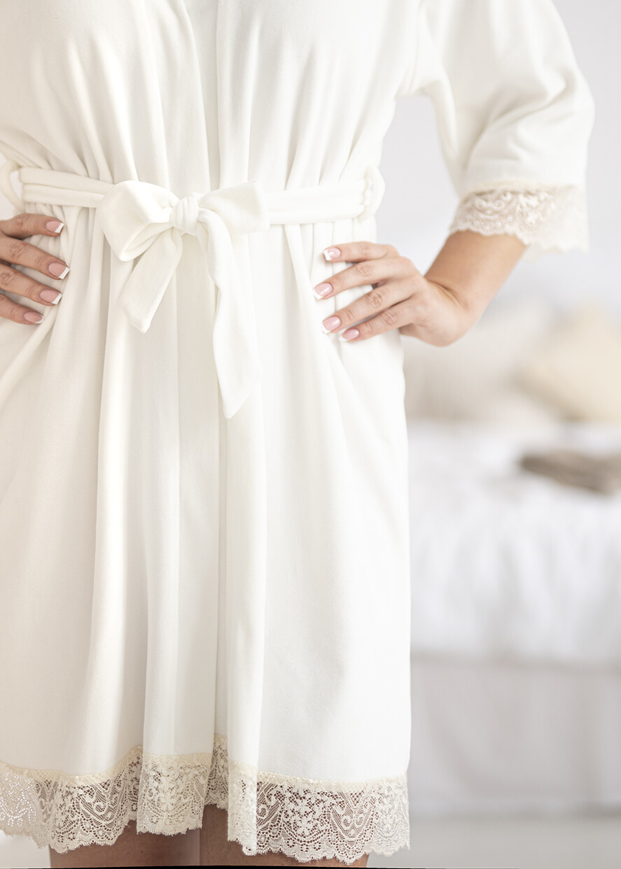 Prezenty dla Panny Młodej  Zestawy ze Szlafrokiem pomysł na prezent dla Panny Młodej Welurowy Szlafrok z Napisami   13