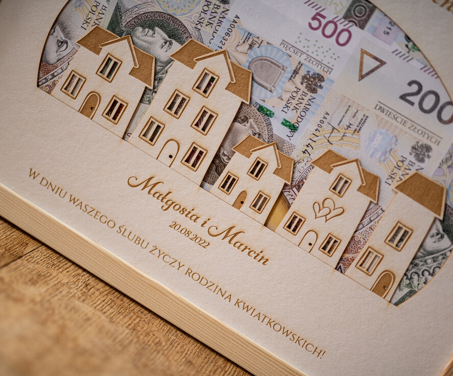  Prezenty dla Młodej Pary  Skarbonki, skrzynki na klucze, pudełka na pieniądze   Prezent dla Młodej Pary Rama Skarbonka - Pomysł na Prezent Dla Mlodej Pary 2