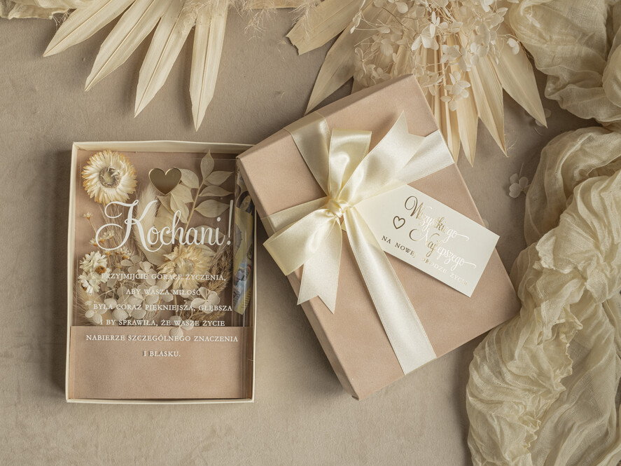  Prezenty dla Młodej Pary  flowerbox, kartki z życzeniami, pudełka na prezenty bezowy upominek dla Młodej Pary zamiast kwiatów, Pamiątka Ślubna wraz z życzeniami pudełko na pieniądze dla Nowożeńców, kartka z życzeniami dla Pary Młodej 6