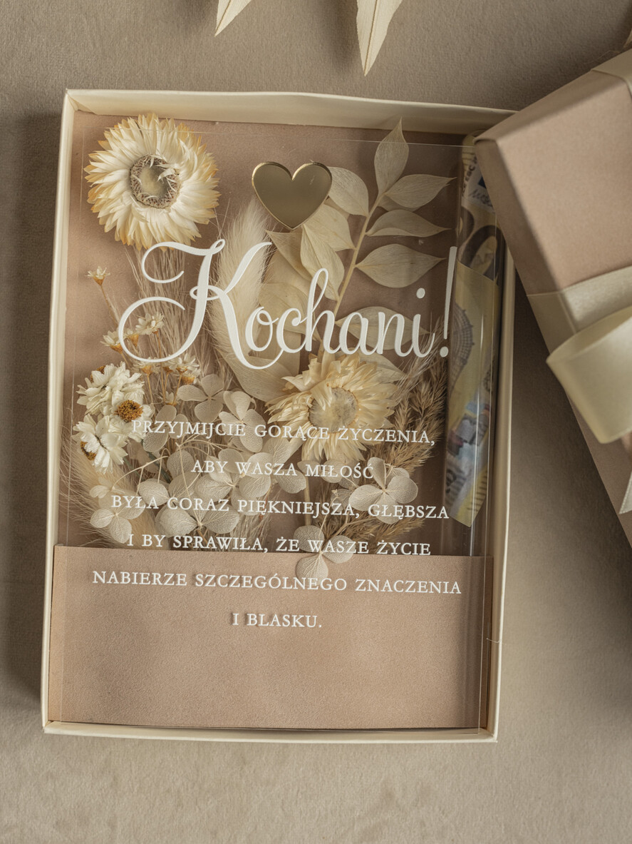  Prezenty dla Młodej Pary  flowerbox, kartki z życzeniami, pudełka na prezenty bezowy upominek dla Młodej Pary zamiast kwiatów, Pamiątka Ślubna wraz z życzeniami pudełko na pieniądze dla Nowożeńców, kartka z życzeniami dla Pary Młodej 7